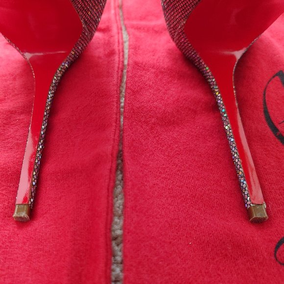 Christian Louboutin NEW VERY PRIVE 120 GLITTER DISCO BALL heels 35.5 like new - Picture 14 of 16